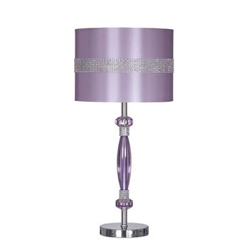 Nyssa Purple Metal Table Lamp