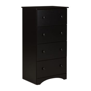 Black Four Drawer Chest