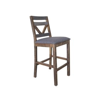 Loft Brown Upholstered Bar Stool