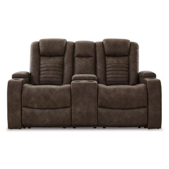 Soundcheck Power Recline Console Loveseat